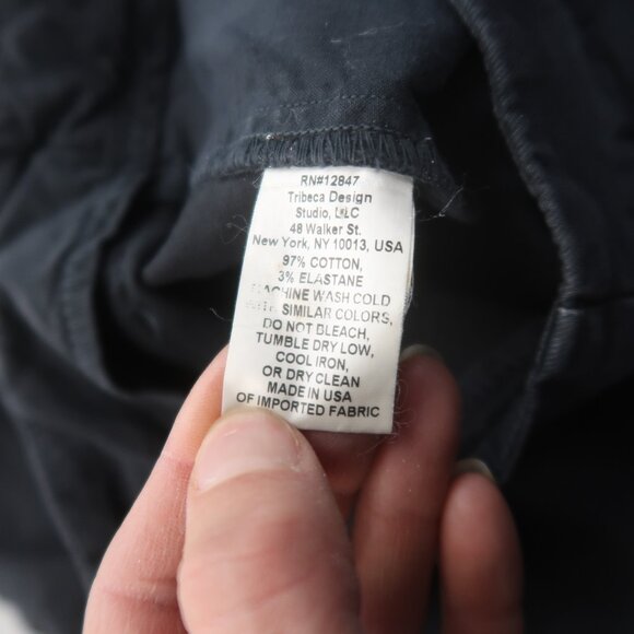 Nili Lotan Paris Pants in Washed Black Size 4 Baggy Drop Crotch - Picture 8 of 13